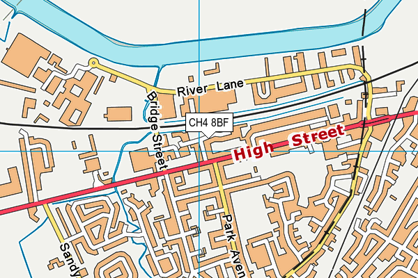 CH4 8BF map - OS VectorMap District (Ordnance Survey)