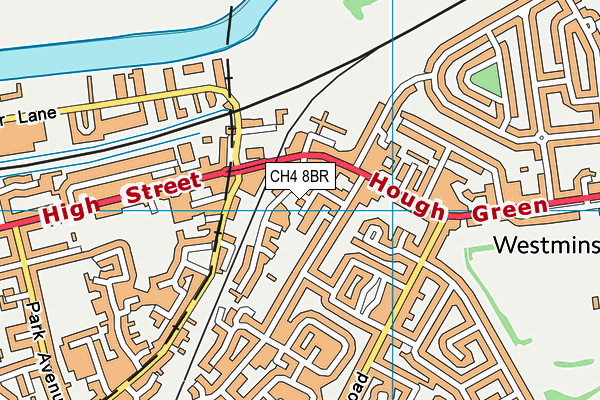 CH4 8BR map - OS VectorMap District (Ordnance Survey)