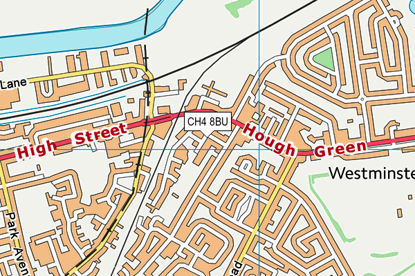 CH4 8BU map - OS VectorMap District (Ordnance Survey)