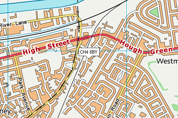 CH4 8BY map - OS VectorMap District (Ordnance Survey)