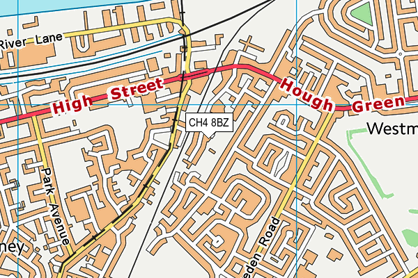 CH4 8BZ map - OS VectorMap District (Ordnance Survey)