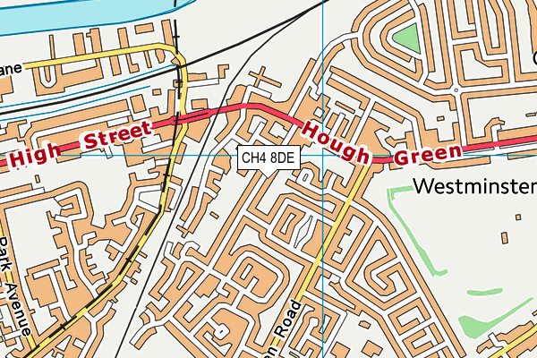 CH4 8DE map - OS VectorMap District (Ordnance Survey)