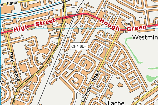 CH4 8DF map - OS VectorMap District (Ordnance Survey)