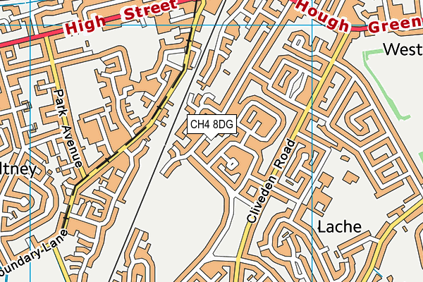 CH4 8DG map - OS VectorMap District (Ordnance Survey)
