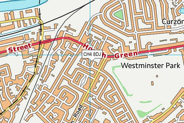 CH4 8DJ map - OS VectorMap District (Ordnance Survey)