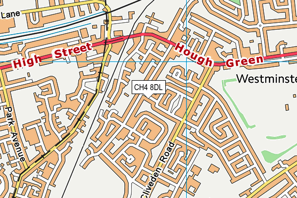 CH4 8DL map - OS VectorMap District (Ordnance Survey)