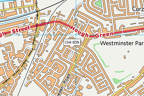 CH4 8DN map - OS VectorMap District (Ordnance Survey)