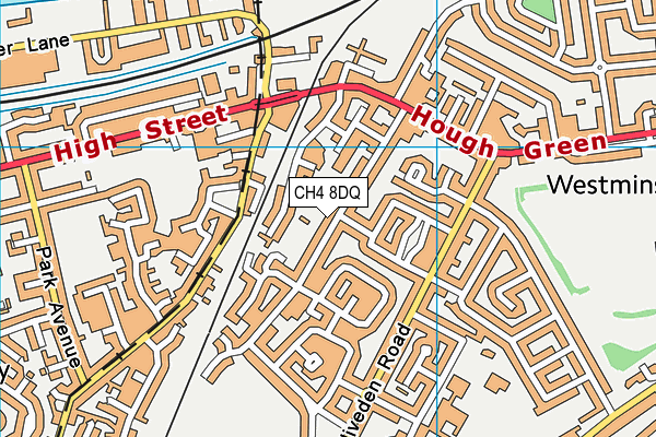 CH4 8DQ map - OS VectorMap District (Ordnance Survey)