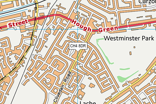 CH4 8DR map - OS VectorMap District (Ordnance Survey)