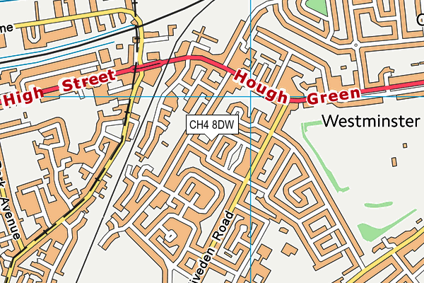 CH4 8DW map - OS VectorMap District (Ordnance Survey)