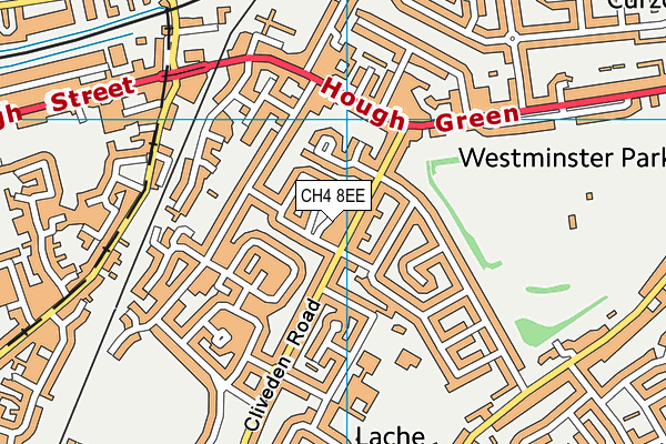 CH4 8EE map - OS VectorMap District (Ordnance Survey)