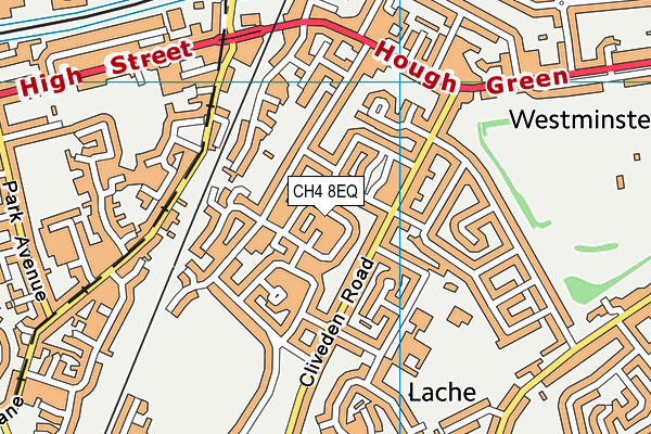 CH4 8EQ map - OS VectorMap District (Ordnance Survey)