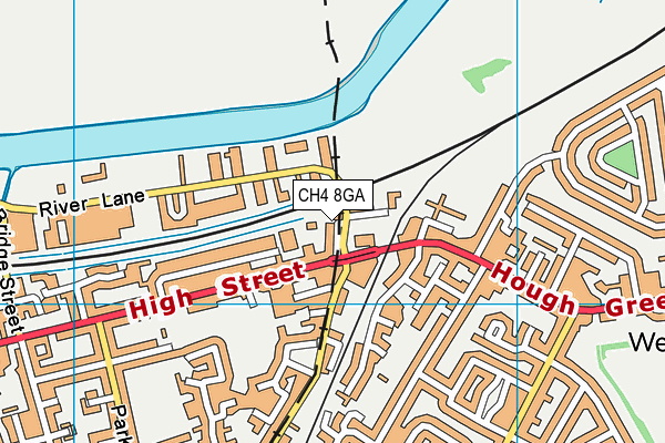 CH4 8GA map - OS VectorMap District (Ordnance Survey)