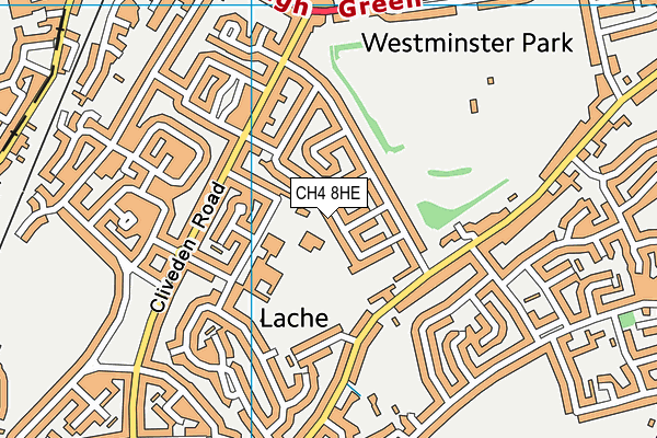 CH4 8HE map - OS VectorMap District (Ordnance Survey)