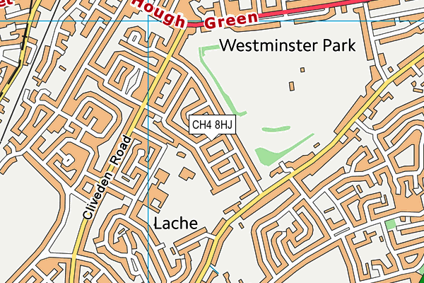 CH4 8HJ map - OS VectorMap District (Ordnance Survey)