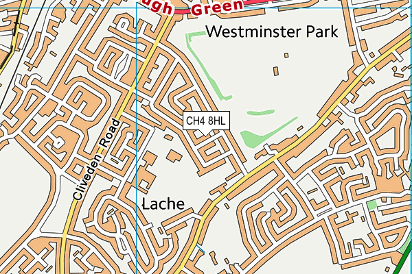 CH4 8HL map - OS VectorMap District (Ordnance Survey)