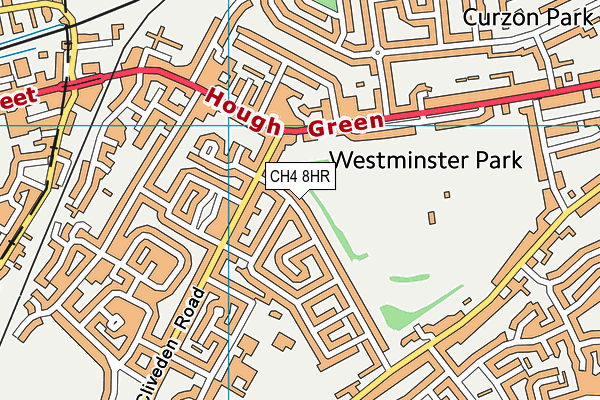 CH4 8HR map - OS VectorMap District (Ordnance Survey)