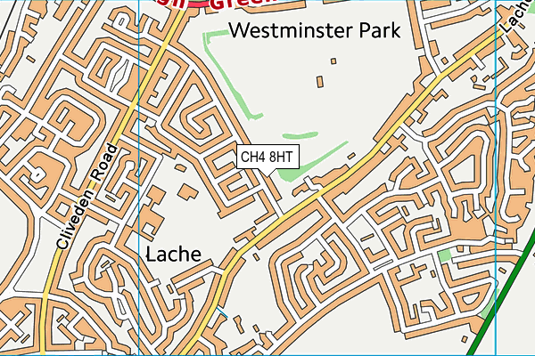 CH4 8HT map - OS VectorMap District (Ordnance Survey)