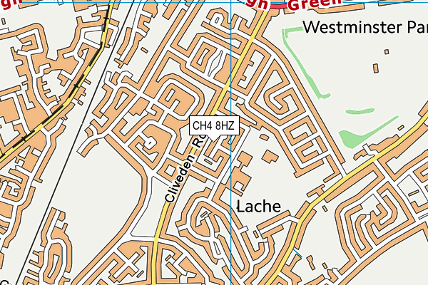 CH4 8HZ map - OS VectorMap District (Ordnance Survey)