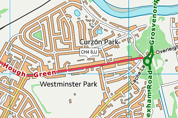 CH4 8JJ map - OS VectorMap District (Ordnance Survey)