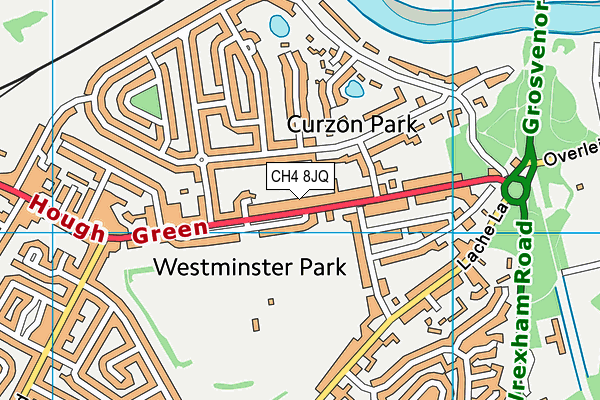 Westminster Park map (CH4 8JQ) - OS VectorMap District (Ordnance Survey)