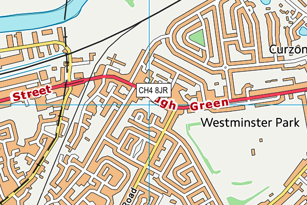 CH4 8JR map - OS VectorMap District (Ordnance Survey)