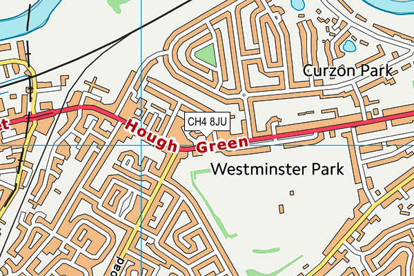 CH4 8JU map - OS VectorMap District (Ordnance Survey)