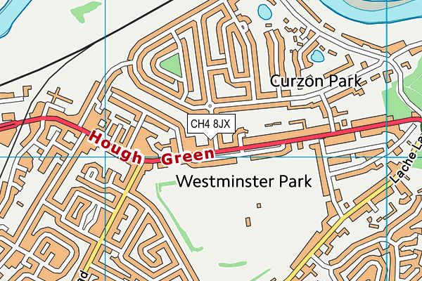 CH4 8JX map - OS VectorMap District (Ordnance Survey)