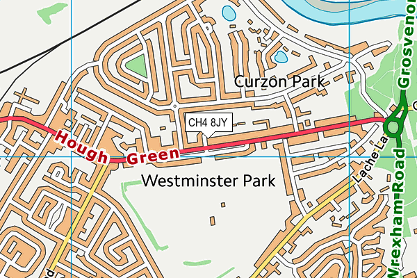 CH4 8JY map - OS VectorMap District (Ordnance Survey)