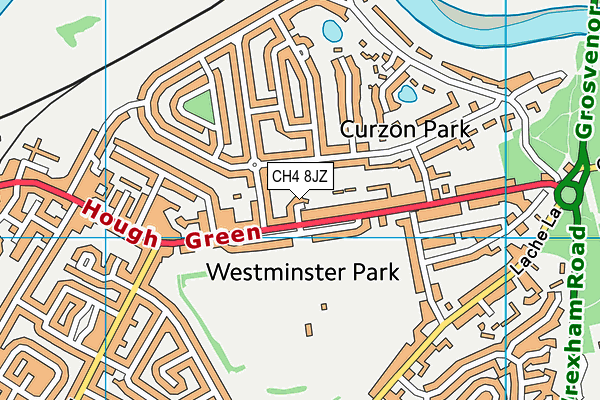 CH4 8JZ map - OS VectorMap District (Ordnance Survey)