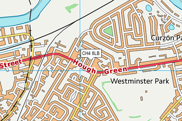 CH4 8LB map - OS VectorMap District (Ordnance Survey)