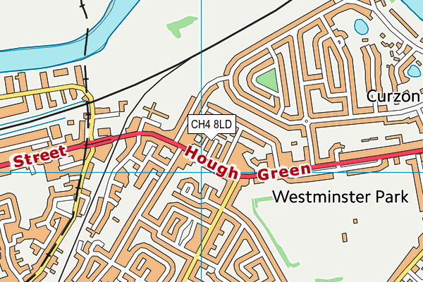 CH4 8LD map - OS VectorMap District (Ordnance Survey)