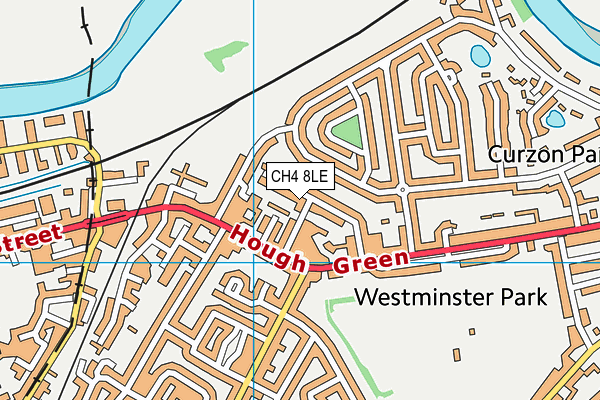 CH4 8LE map - OS VectorMap District (Ordnance Survey)