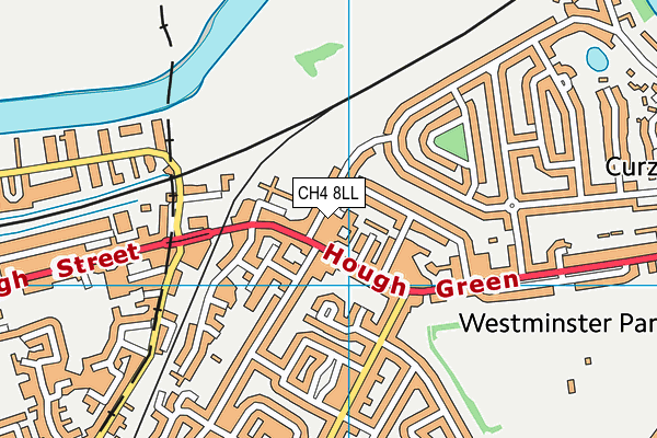 CH4 8LL map - OS VectorMap District (Ordnance Survey)