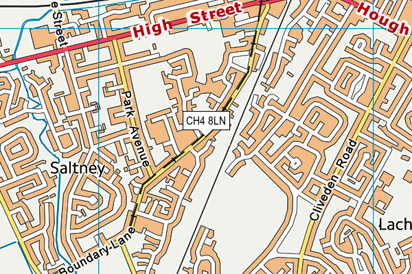 Saltney Wood Memorial C.P. School map (CH4 8LN) - OS VectorMap District (Ordnance Survey)