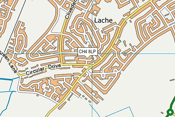 CH4 8LP map - OS VectorMap District (Ordnance Survey)