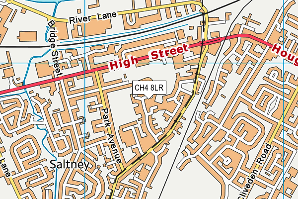 CH4 8LR map - OS VectorMap District (Ordnance Survey)