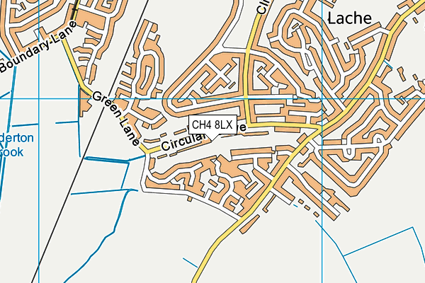 CH4 8LX map - OS VectorMap District (Ordnance Survey)