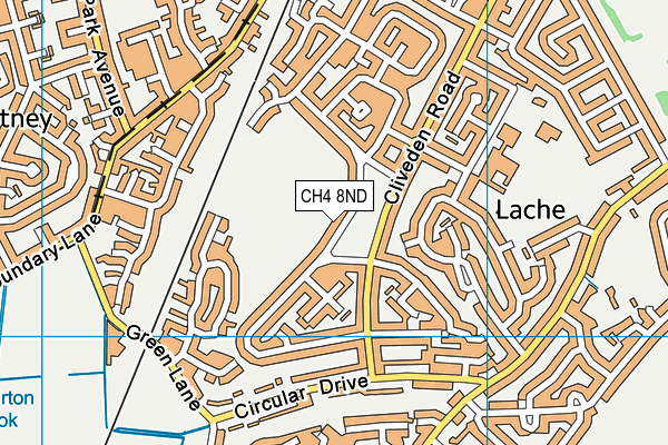 CH4 8ND map - OS VectorMap District (Ordnance Survey)