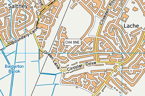 CH4 8NE map - OS VectorMap District (Ordnance Survey)