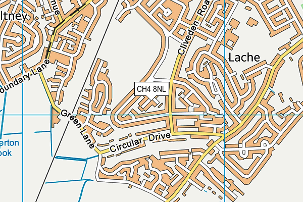 CH4 8NL map - OS VectorMap District (Ordnance Survey)