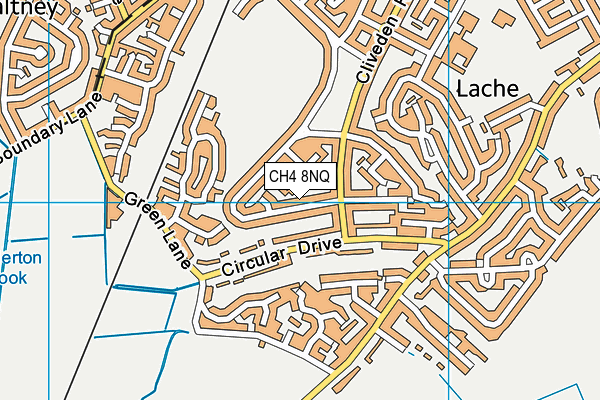 CH4 8NQ map - OS VectorMap District (Ordnance Survey)