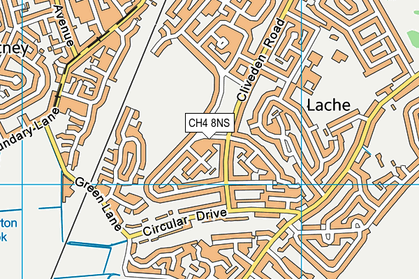 CH4 8NS map - OS VectorMap District (Ordnance Survey)