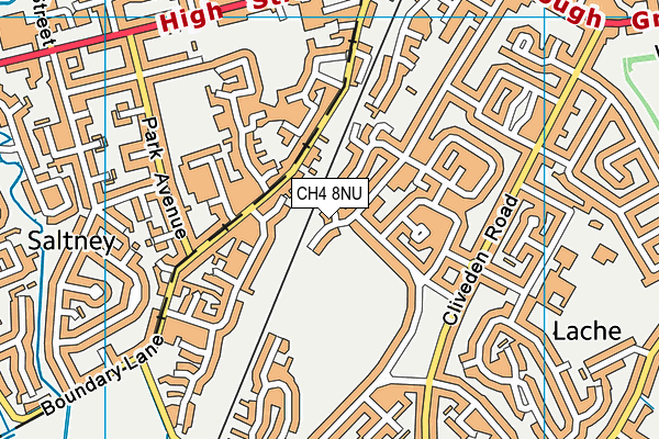 CH4 8NU map - OS VectorMap District (Ordnance Survey)