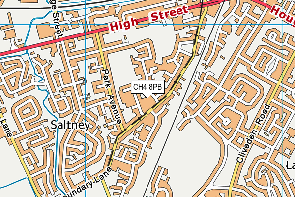 CH4 8PB map - OS VectorMap District (Ordnance Survey)