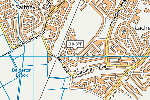 CH4 8PF map - OS VectorMap District (Ordnance Survey)