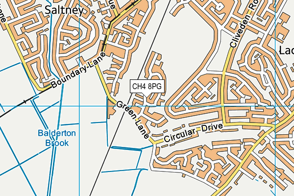 CH4 8PG map - OS VectorMap District (Ordnance Survey)