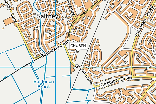 CH4 8PH map - OS VectorMap District (Ordnance Survey)