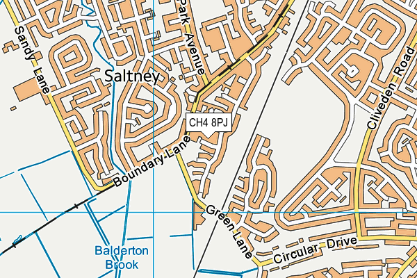 CH4 8PJ map - OS VectorMap District (Ordnance Survey)