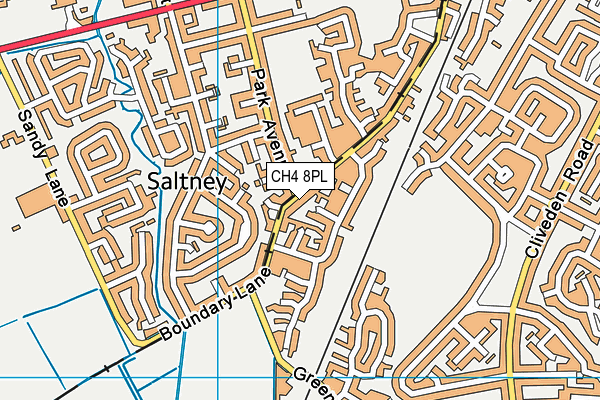 CH4 8PL map - OS VectorMap District (Ordnance Survey)